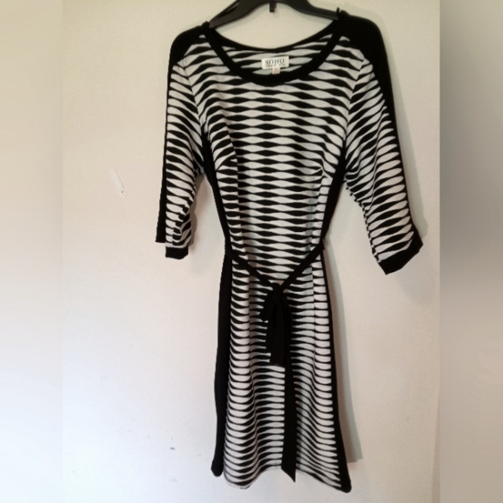 NWOT SoHo Black and White Dress-Size 1X